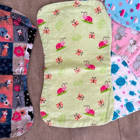 Handmade Burp Cloths baby girl - Picture 2 of 7